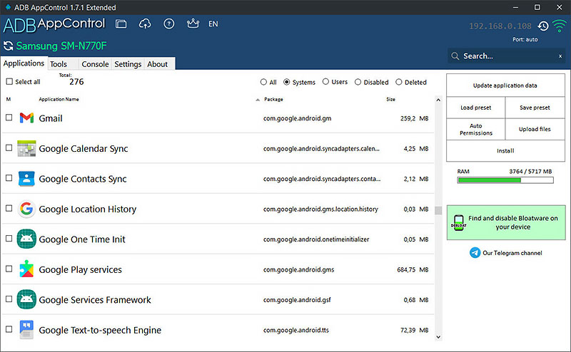adb appcontrol for PC